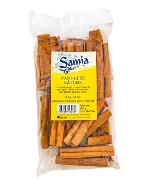 Cannelle entière - Samia - Sachet 100g