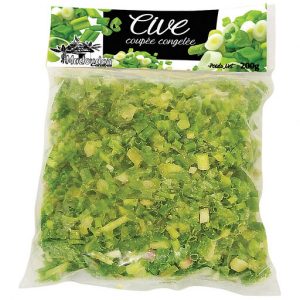 Cive coupée surgelée