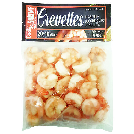 Crevettes décortiquées 20/40 300g (x30) surgelées