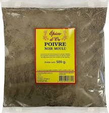 Poivre noir moulu