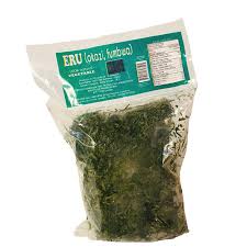 Feuilles de fumbwa hachées surgelées