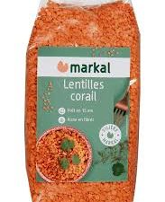 Lentille corail rouge