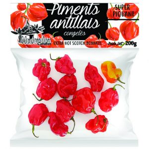 Piment antillais very hot 200g (x25) surgele - 200 g