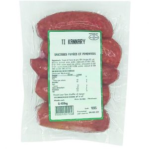 Saucisse fumee cuite pimentee 400gr ti boukane - 300 g