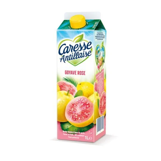 Boisson Caresse Antilaise Goyave Rose - 1L x 6