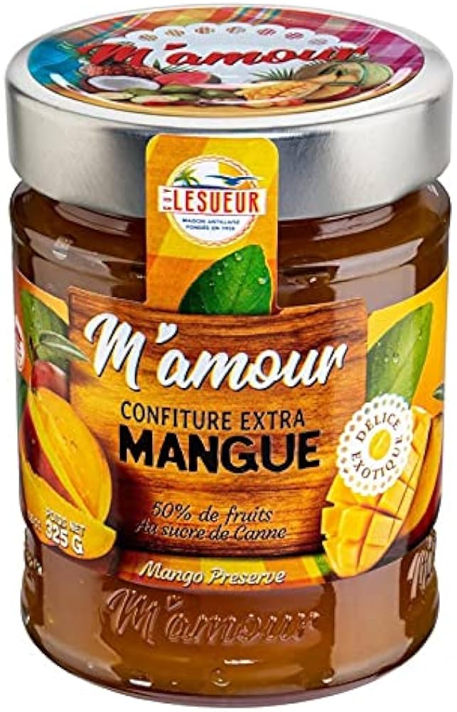 Confiture mangue Mamour 325gx12