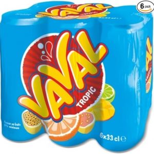 Soda Vaval Tropical - Pack de 6 Bouteilles 33cl