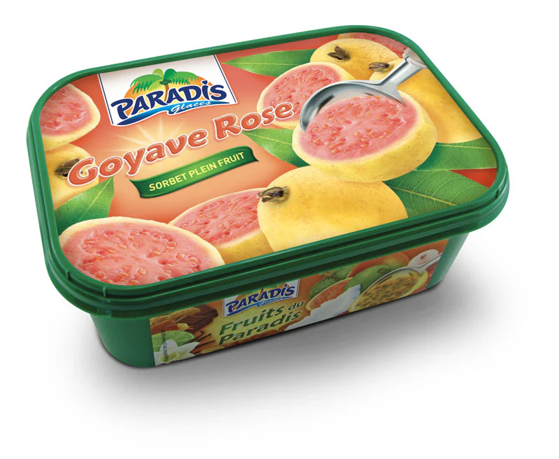 Glace paradis goyave rose 1lx20