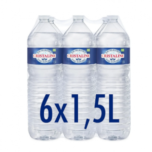 Eau gazeuse Cristalline - Bouteille 1,5l x 6