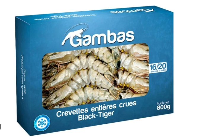 Gambas crues 16/20 bangladeshi - 10 800g