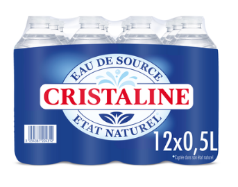 Eau de source Cristalline - Bouteille 50cl x 12
