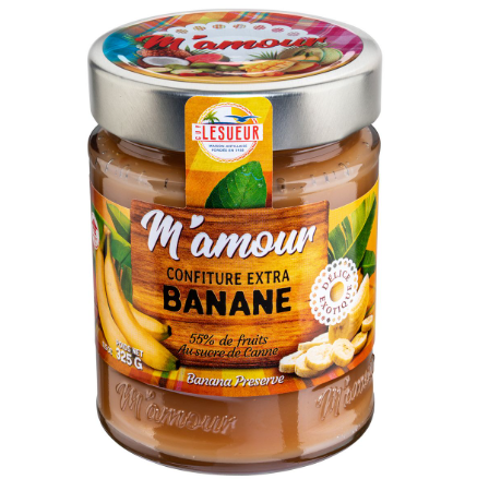 Confiture banane Mamour 325gx12