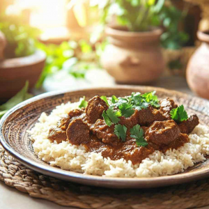 Tiguadèguè na - ragoût de viande à la pâte d’arachide