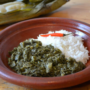 Mabada Végétarien - Feuilles de manioc à la noix de coco