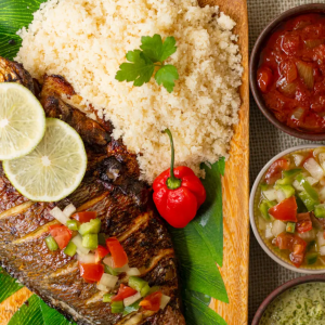 Attiéké au poisson (2 personnes)