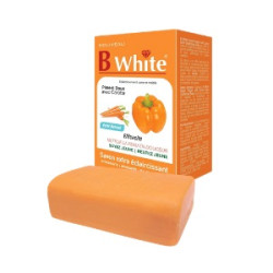 Savon Extra Éclaircissant Piment Doux & Carotte B WHITE 200 g – savon exfoliant et éclaircissant pour une peau douce, lisse et lumineuse