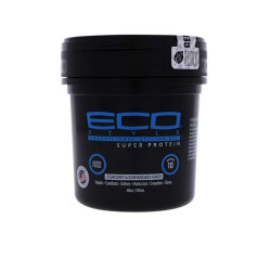 Gel coiffant Super Protéines 946 ml Eco Styler – gel coiffant fortifiant aux protéines pour fixation longue durée et cheveux renforcés