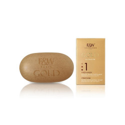 Savon satin exfoliant Gold 200 g Fair White – savon exfoliant gommant pour peau douce, lisse et éclatante