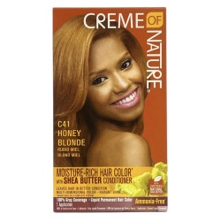 Color Liquid Hair Color C41 Honey Blonde Creme of Nature coloration permanente liquide à l’huile d’argan