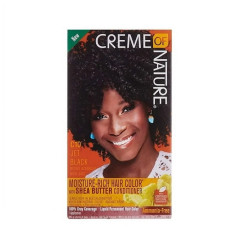 Liquid Hair Color C10 Jet Black Creme of Nature coloration liquide noir intense