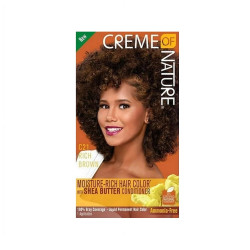 Liquid Hair Color C21 Rich Brown Creme of Nature coloration liquide brun riche