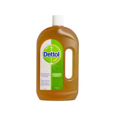 Liquide Antiseptique 750ml Dettol désinfectant peau surfaces germes bactéries
