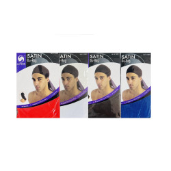 Durag Satin Couleur Pack de 12pcs protection cheveux waves tresses locks